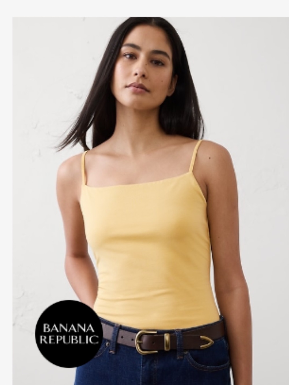 Banana Republic Soft Stretch Top - Golden Yellow